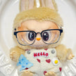 Striped Shirt and Curled Jeans Set for 15/17cm Labubu Doll Accessories