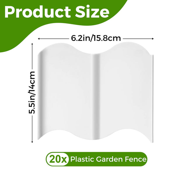Garden Edging Borders Grass Lawn Fence Path Patio Interlocking Decorative Outdoor Barrier Landscape Edging for Yard Garden