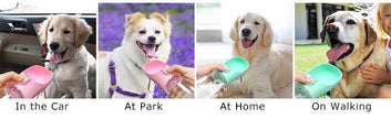 Portable Dog Water Bottle - Leakproof Drinking Bowl for Dogs and Cats
