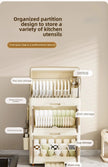 Kitchen Bowl Rack - Tableware Box with Lid and Dish Drain Rack
