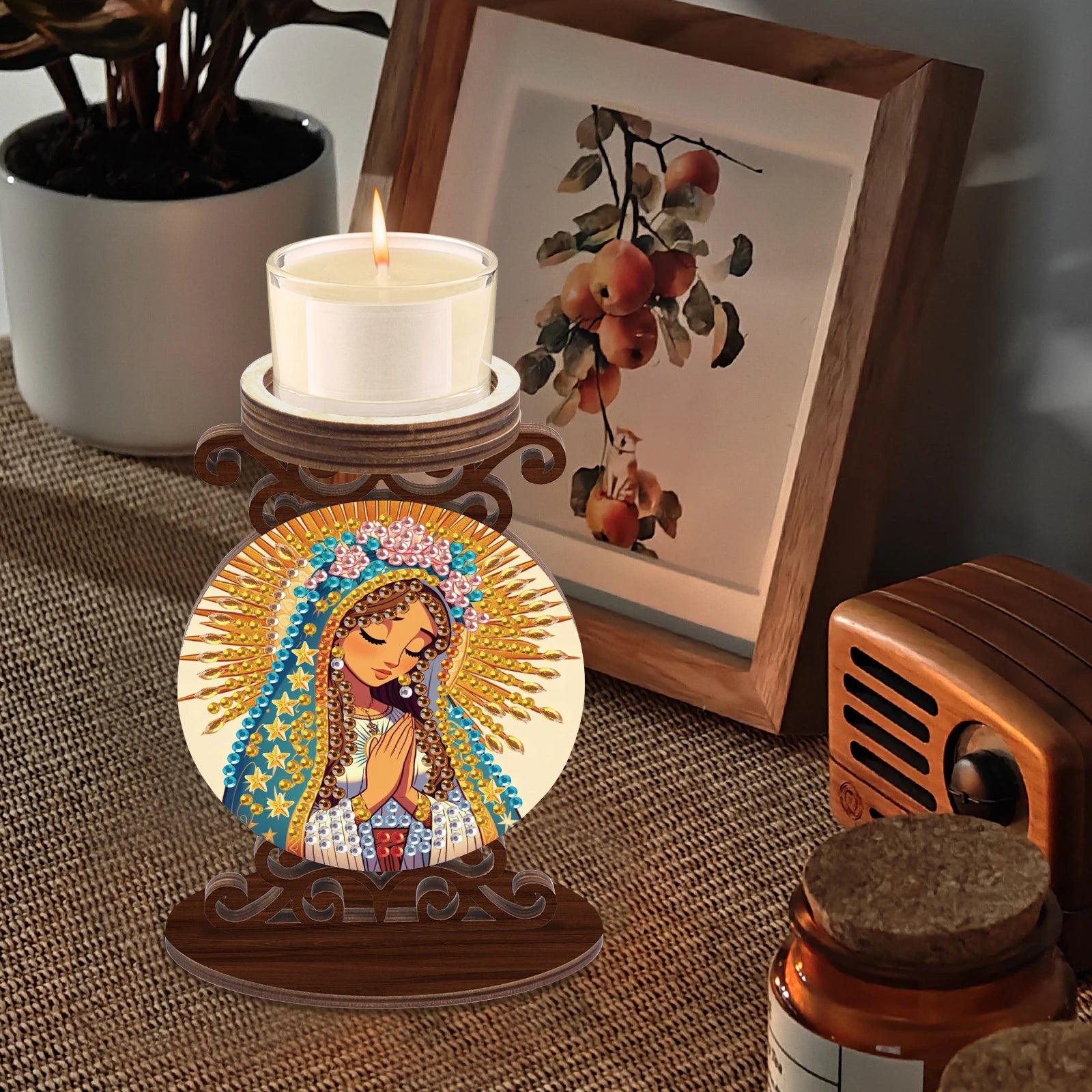 DIY Diamond Art Candlestick Holder Kits - Elegant Home Decoration