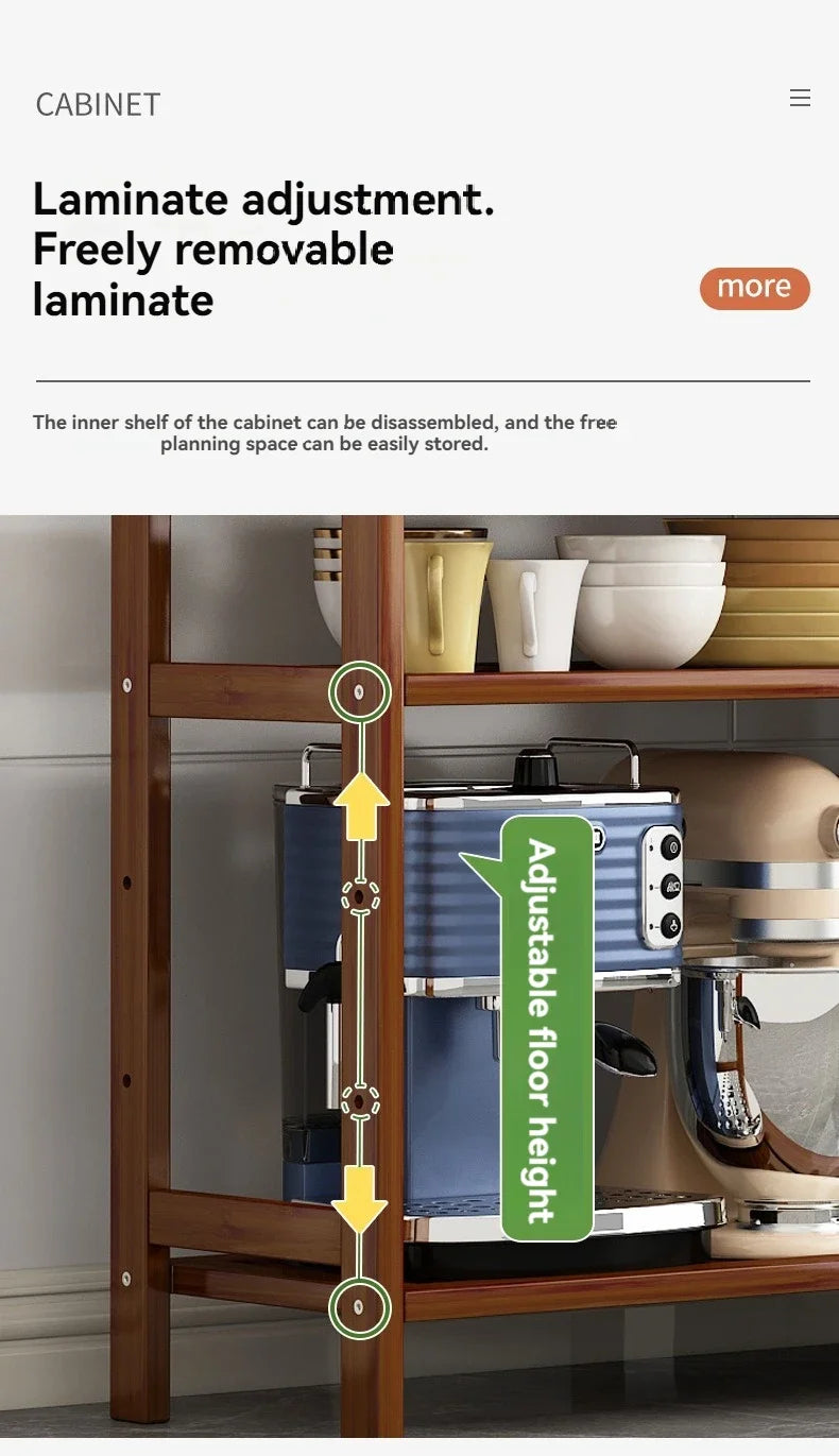 Multi-Layer Kitchen Shelf - Floor Stand for Pots and Seasonings