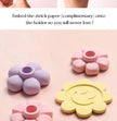 Flower Shape Candlestick - Handmade Coaster with Non-Slip Mat for Home Decor