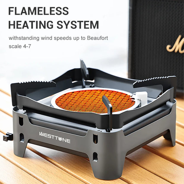 Portable Camping Cooking Burner - 3600W Gas Stove for Outdoor Use