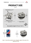 Widesea Camping Tourist Burner 8800W Gas Stove Cookware Portable Furnace Picnic Barbecue Tourism Supplies Outdoor Recreation