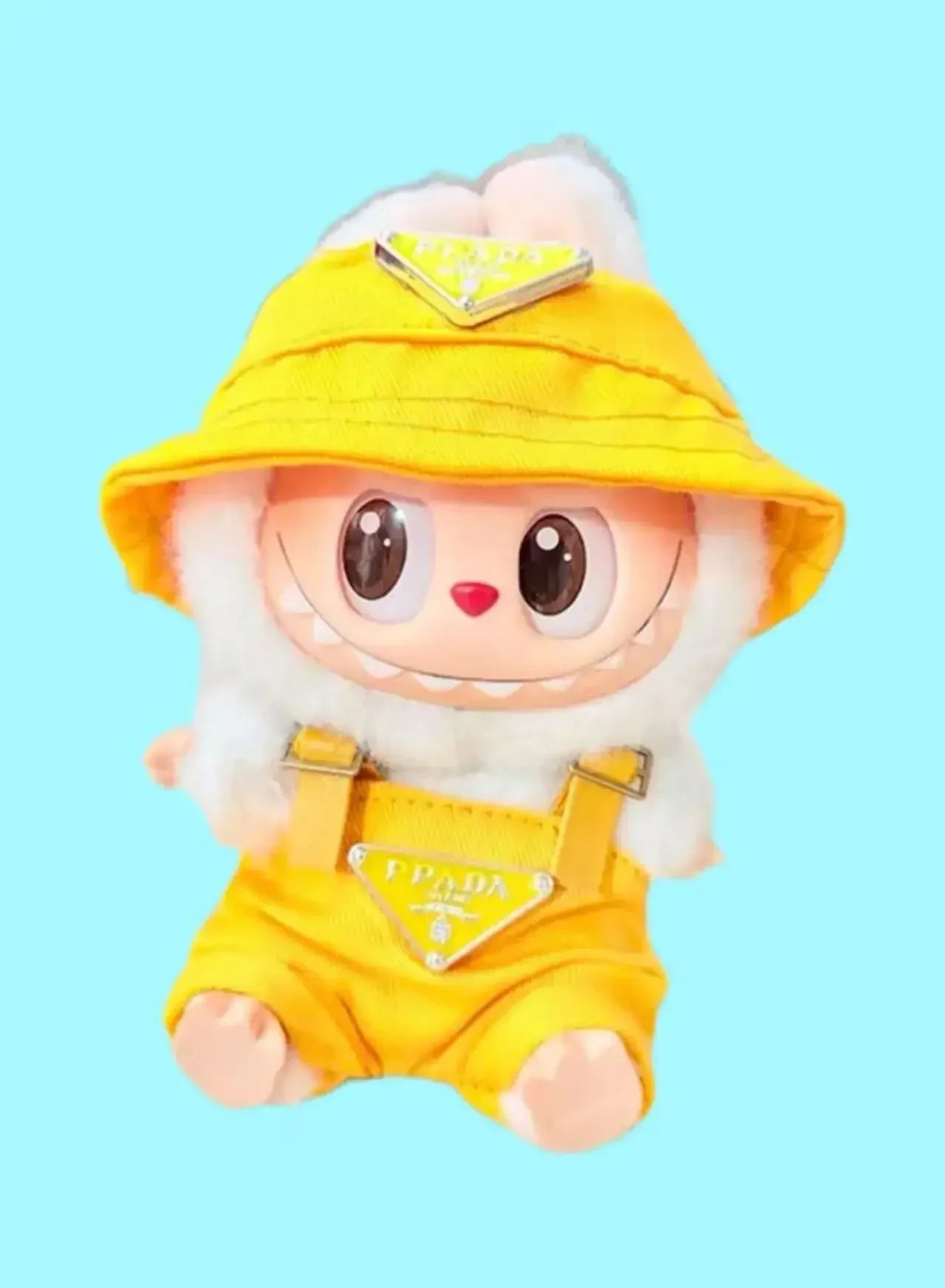 17cm Mini Labubu Doll Clothes - Outfit, Hat, Bag, and Shoes Accessories