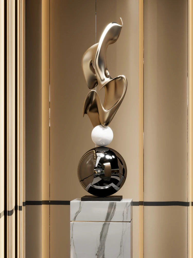 Home Decor Abstract Sculpture - Large Ornaments for Living Room and Gifts