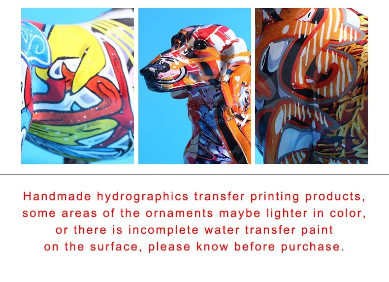 Colourful Dachshund Dog Decor - Creative Ornaments for Home and Office