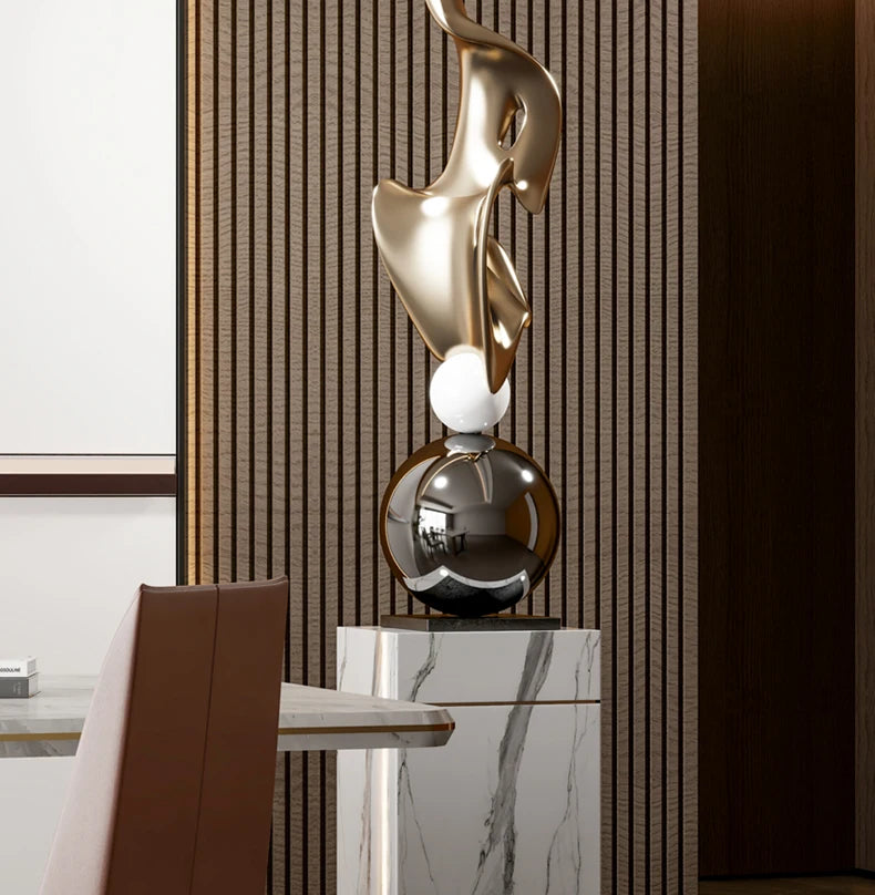 Home Decor Abstract Sculpture - Large Ornaments for Living Room and Gifts