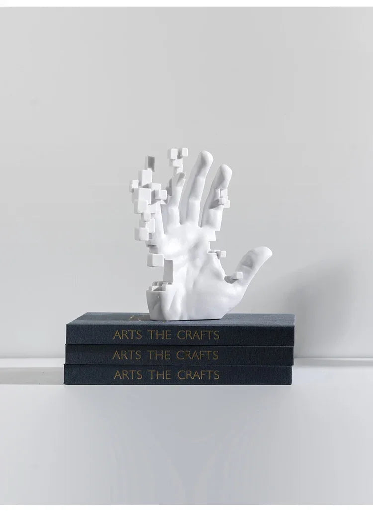 Abstract Art Palm Sculpture - Modern Luxury Table Decor for Living Rooms