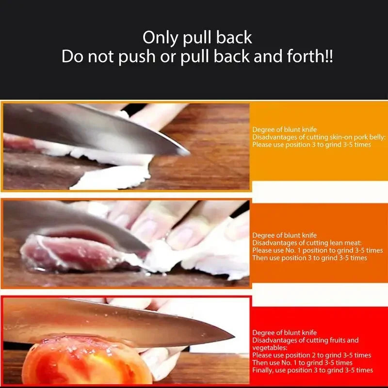 Kitchen 4 Segment Knife Sharpener - Multifunctional Portable Kitchen Gadget