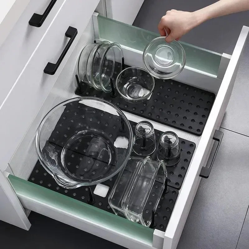 Kitchen Organiser - Sink Dish Drying Rack and Storage Solution