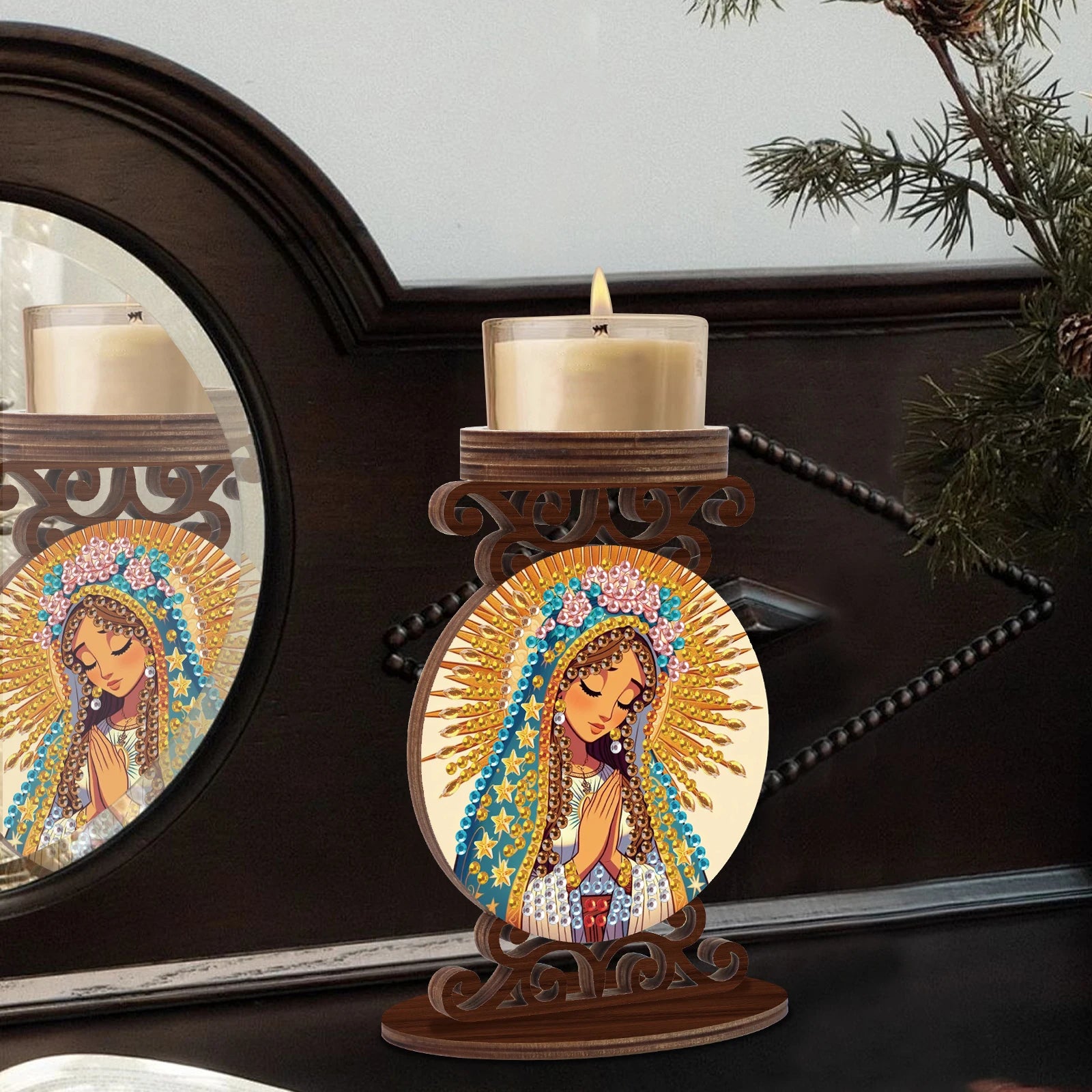 DIY Diamond Art Candlestick Holder Kits - Elegant Home Decoration