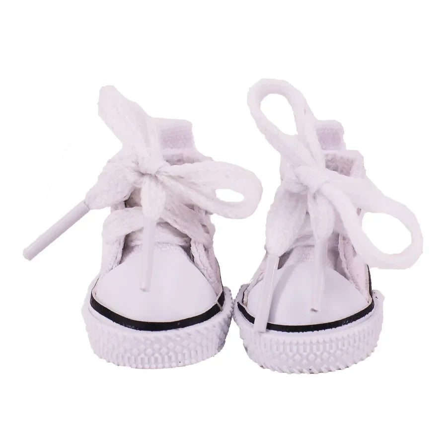 Doll Shoes - 3.8cm Canvas Shoes for 17cm Labubu Doll Accessories