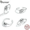 BAMOER Sterling Silver Eye of Horus Egypt Protection Open Ring