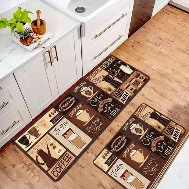 Kitchen Cutlery Mat - Washable Stain-Resistant Foot Mat Carpet