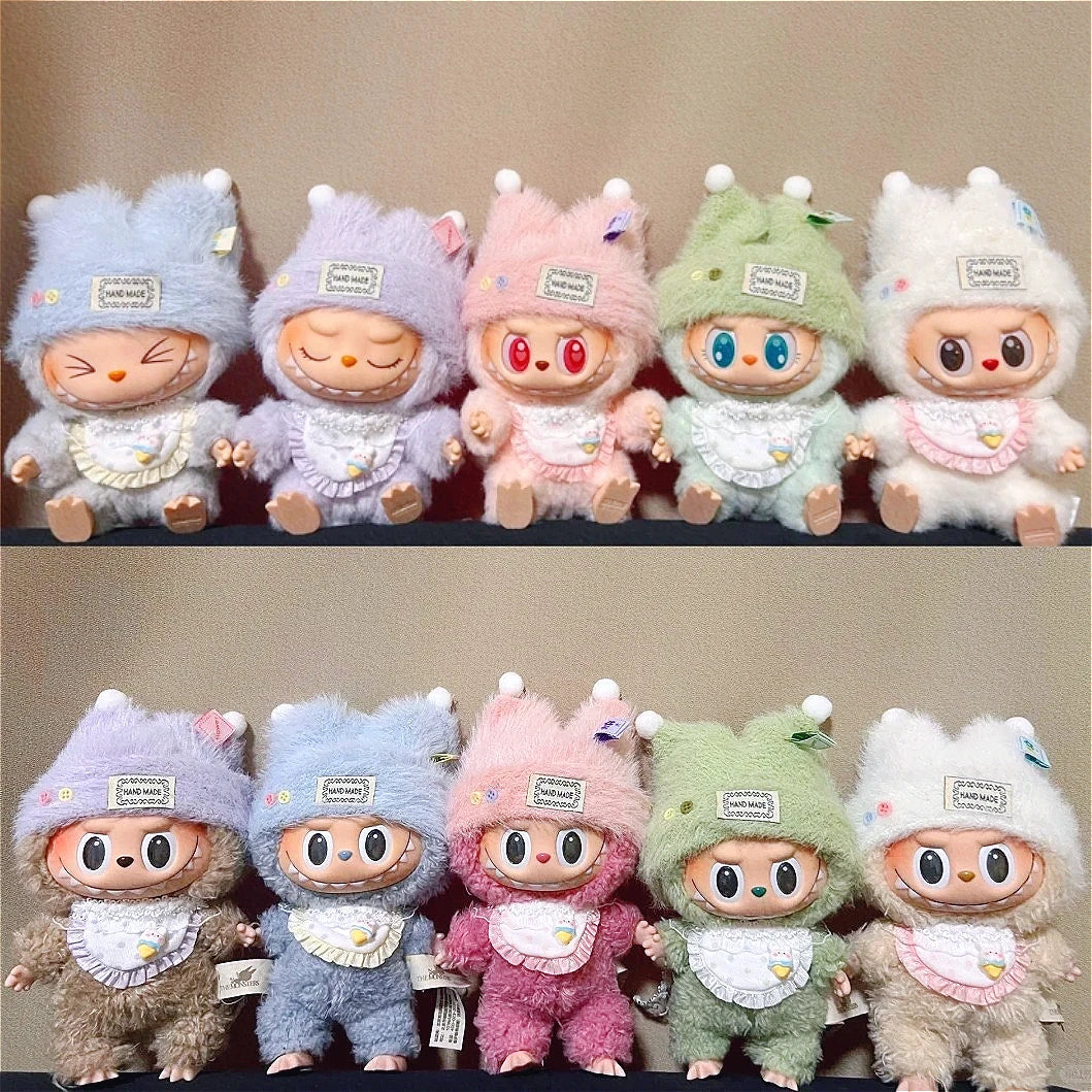 Handmade Labubu 3.0 Soft Plush Baby Set for V1 V2 V3 Doll Clothes