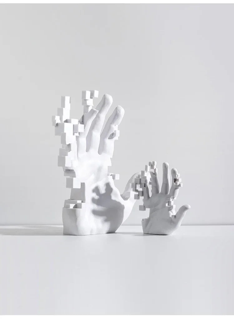 Abstract Art Palm Sculpture - Modern Luxury Table Decor for Living Rooms