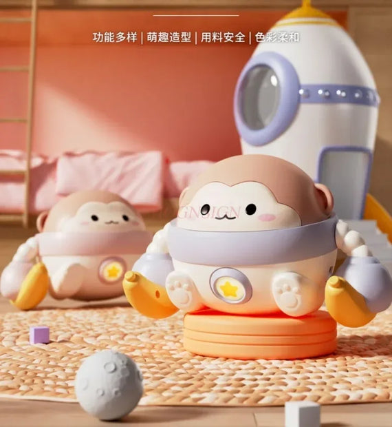 Interactive Voice Controlled Electric Rolling Monkey Toy - Singing and Dancing Fun