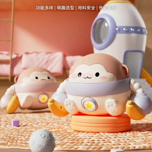 Interactive Voice Controlled Electric Rolling Monkey Toy - Singing and Dancing Fun