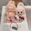 Labubu Clothes - Cute Bear Crossbody Bag and Pearl Necklace Accessories