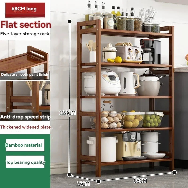 Multi-Layer Kitchen Shelf - Floor Stand for Pots and Seasonings