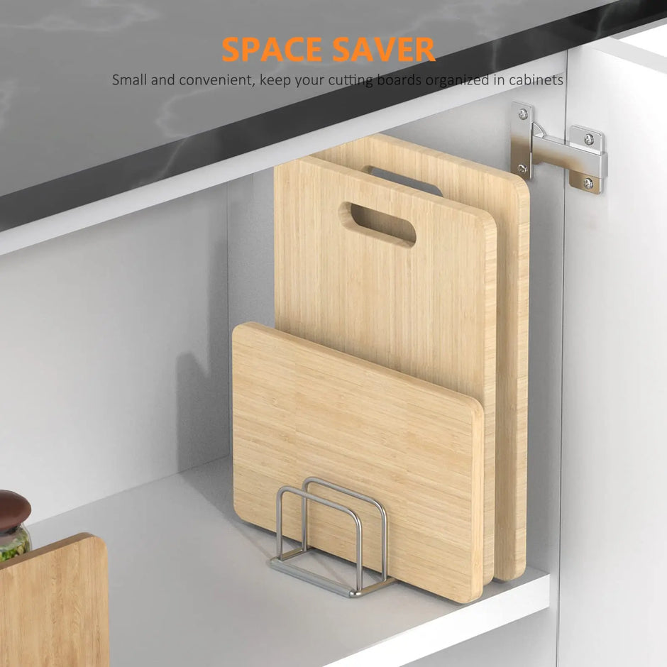Kitchen Cabinet Organiser - Steel Cookware Holder with 5 Slots