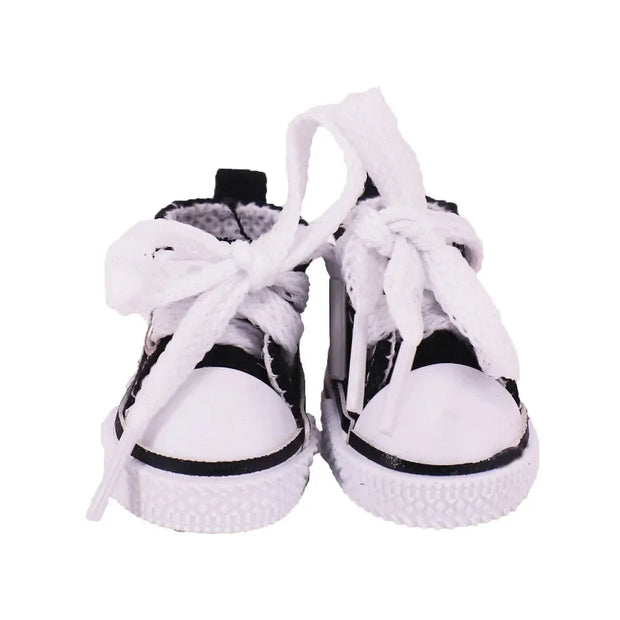 Doll Shoes - 3.8cm Canvas Shoes for 17cm Labubu Doll Accessories