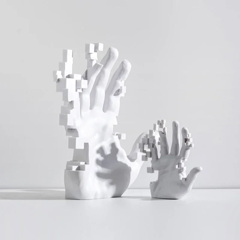 Abstract Art Palm Sculpture - Modern Luxury Table Decor for Living Rooms