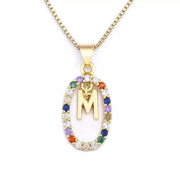 Fashion Hot Creative A-Z Letter Pendant Necklace