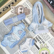Sport Set Doll Clothes - Cute Mini Zip-Up Sports Suit for 17cm Labubu Dolls