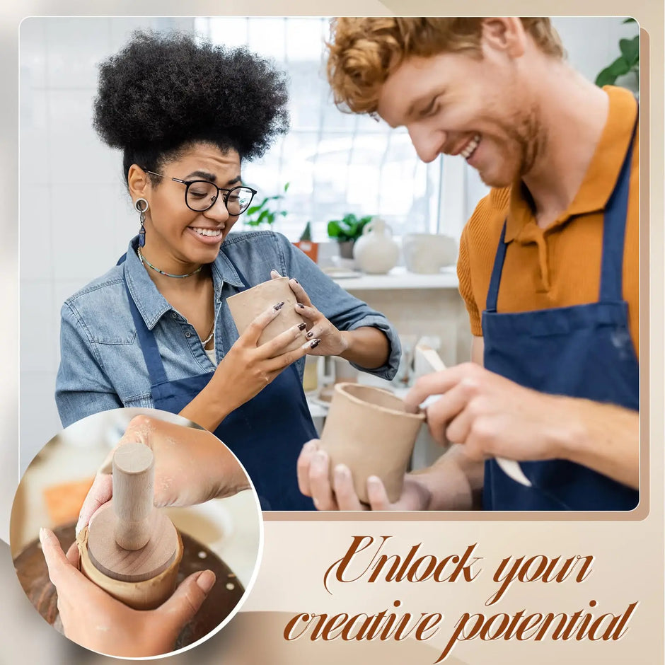 Cup Pottery Moulds - Crest Pottery Mug Vases and Shaping Tool