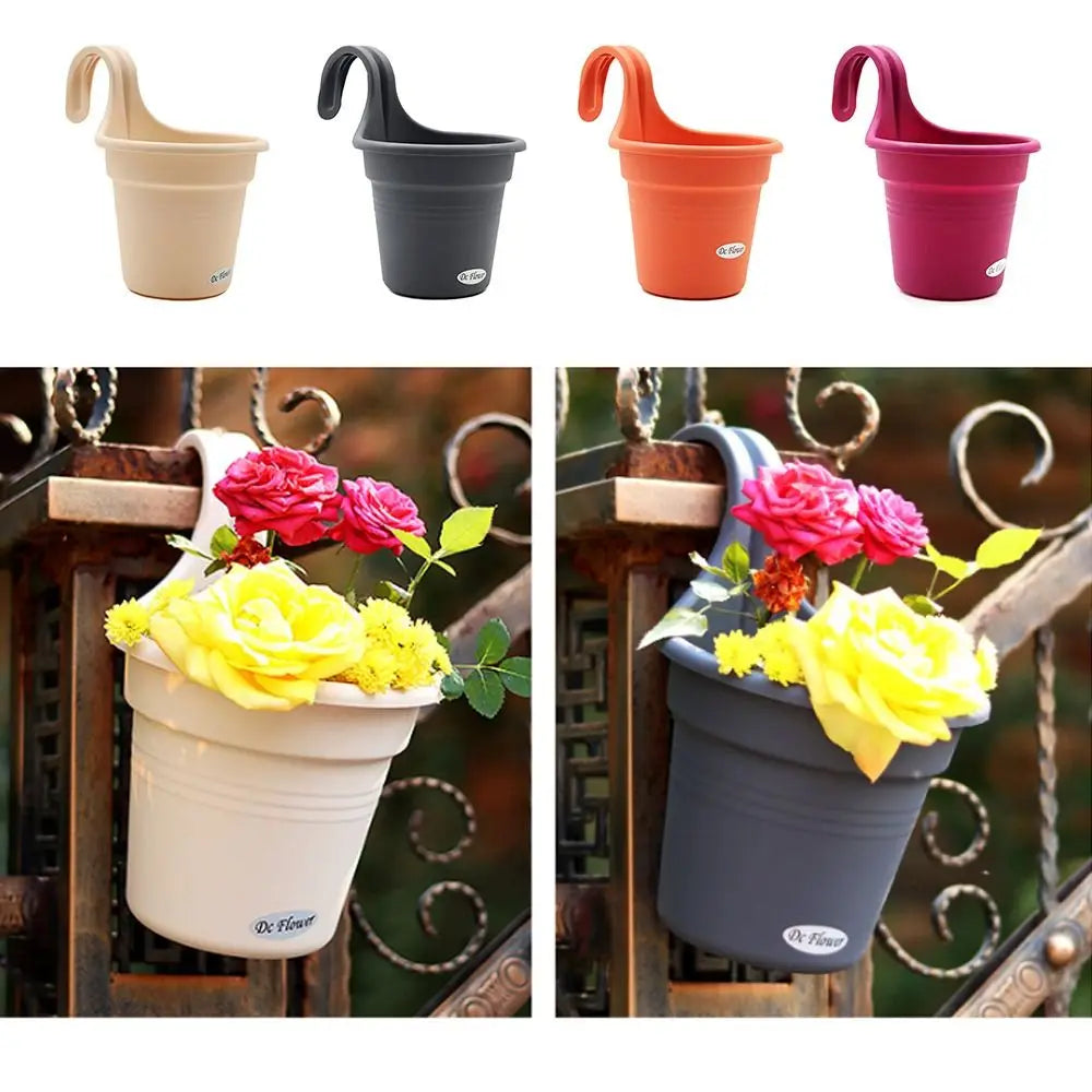 Wall-Mounted Flowerpot - Resin Hanging Planter for Garden Decoration