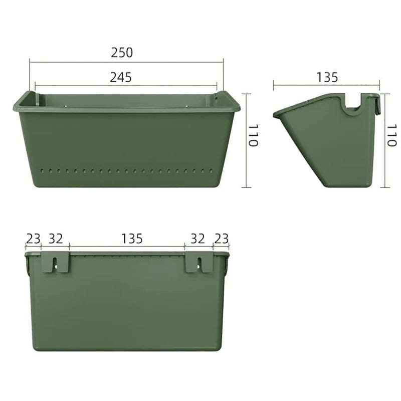 Garden Outdoor Plant Wall - Vertical Flower Pot Container for Green Spaces