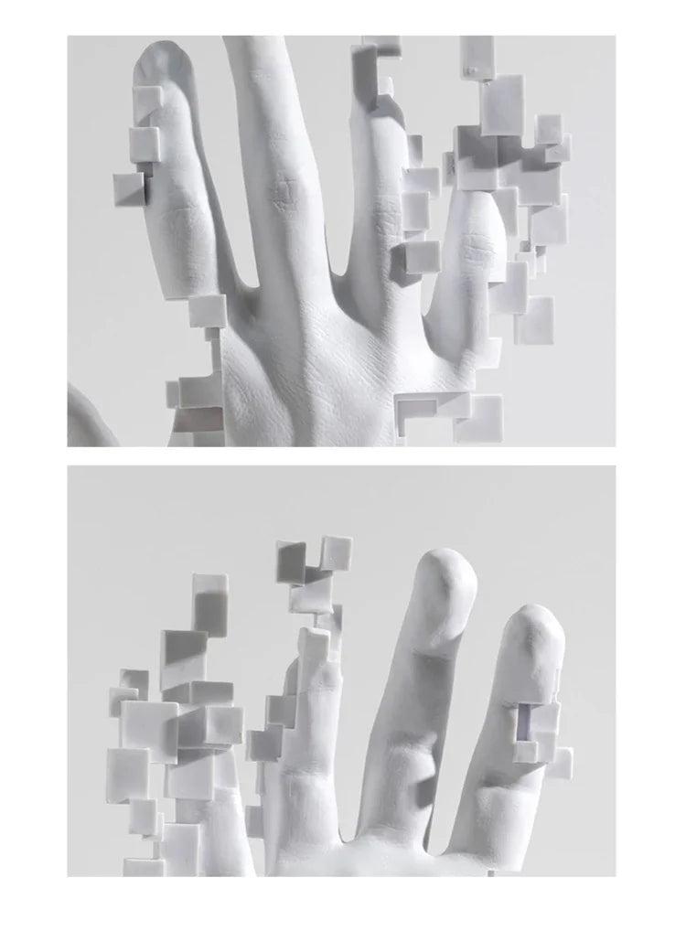 Abstract Art Palm Sculpture - Modern Luxury Table Decor for Living Rooms