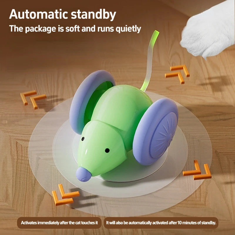 Interactive Cat Toy - Electric Mouse Car with Automatic Teaser