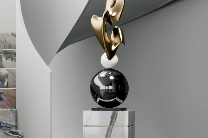 Home Decor Abstract Sculpture - Large Ornaments for Living Room and Gifts
