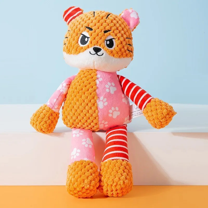 Plush Pet Toy - Interactive Squeaky Toy for Dogs and Cats