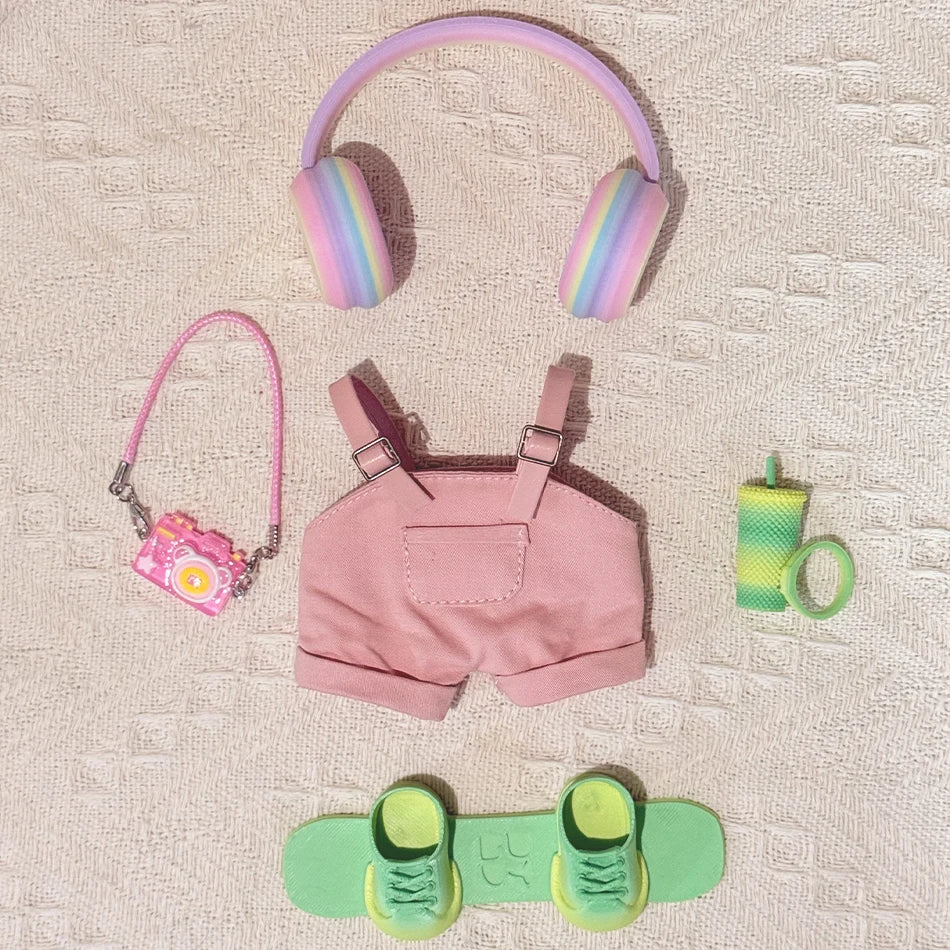 Clothes for Labubu Doll - 15/17cm 3D Printing Accessories Set