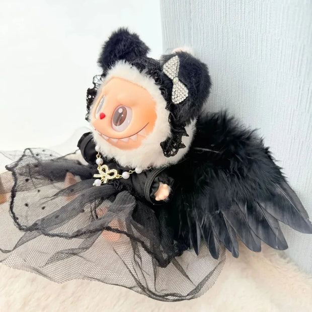 Wings for 15/17cm Labubu Doll Accessories - Little Angel Wings