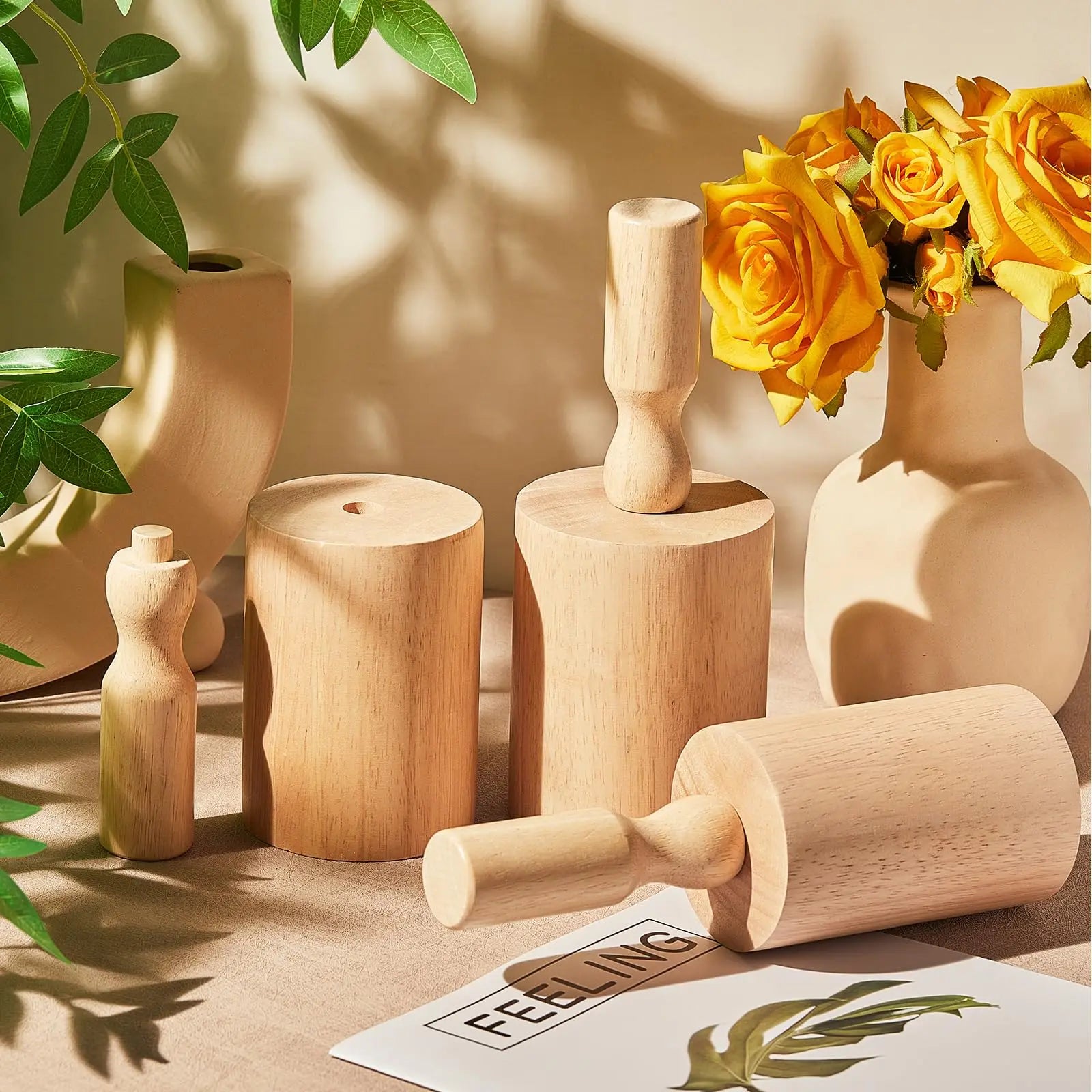 Cup Pottery Moulds - Crest Pottery Mug Vases and Shaping Tool