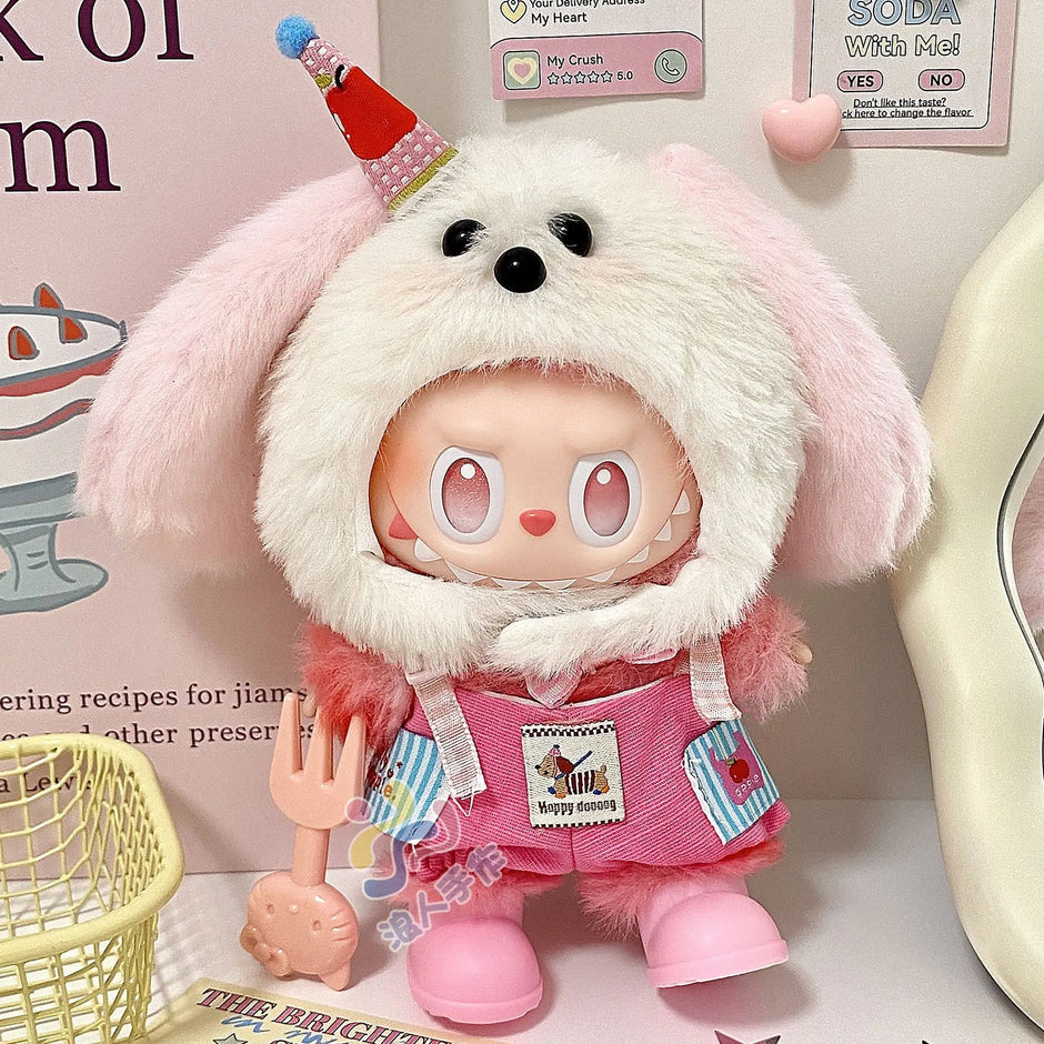 Hot Only Clothes 17cm for Labubu - Cute Kawaii Doll Clothing Accessories