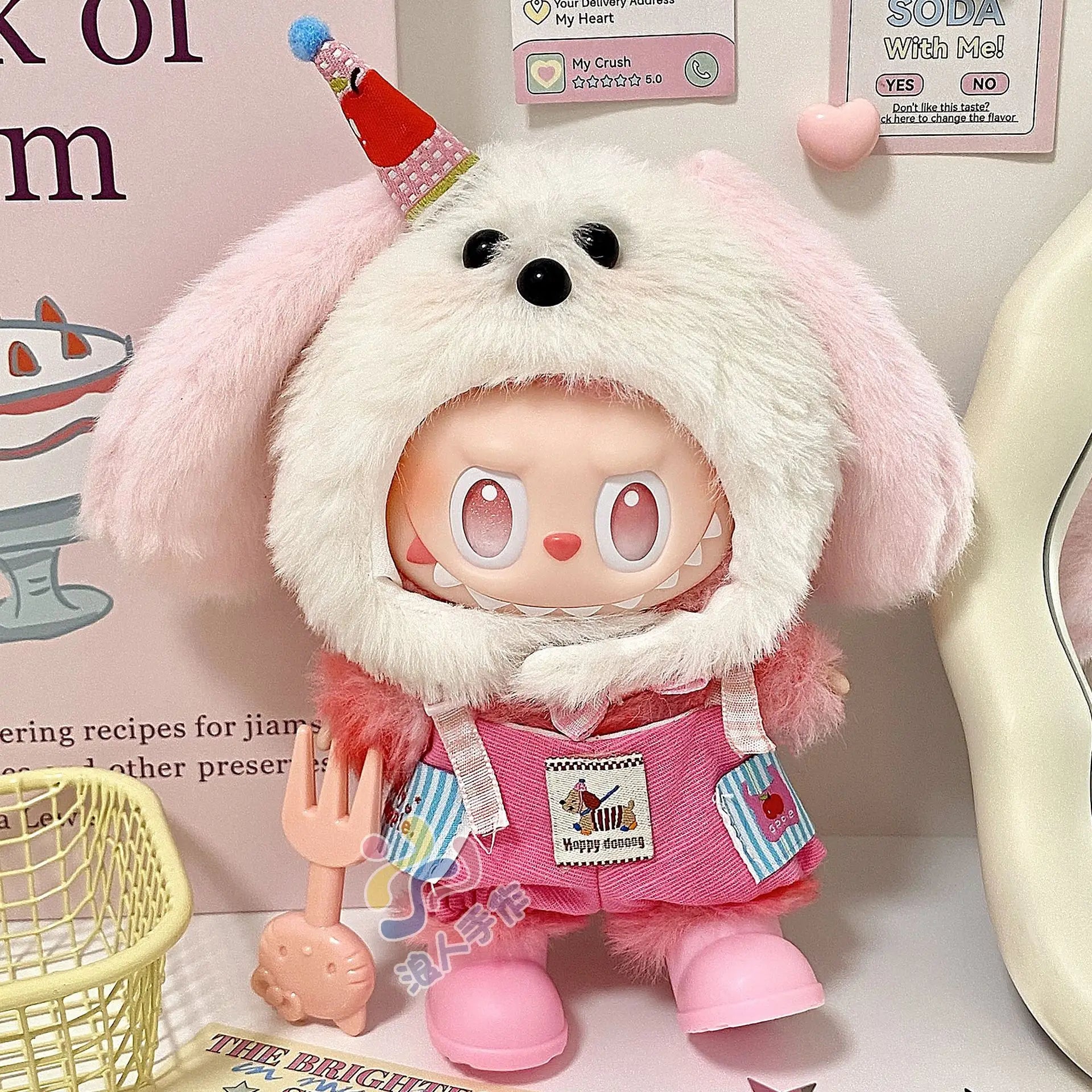 Hot Only Clothes 17cm for Labubu - Cute Kawaii Doll Clothing Accessories