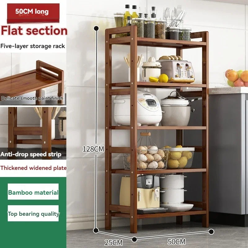 Multi-Layer Kitchen Shelf - Floor Stand for Pots and Seasonings