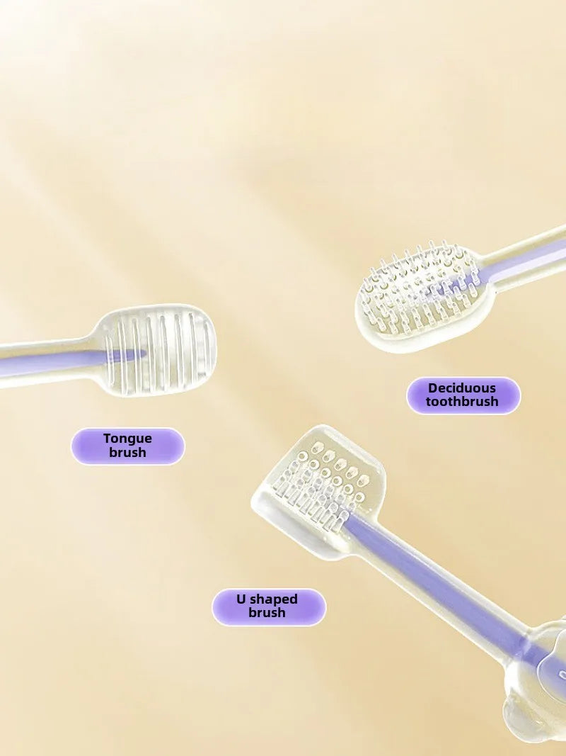 Pet Silicone Toothbrush and Toothpaste Set - Teeth Cleaning for Cats and Dogs