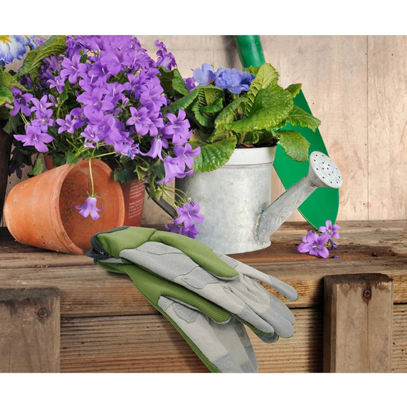 Garden Gloves - Thorn Pruning Gauntlets for Digging and Planting