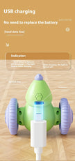 Electric Mouse Car Pet Toy - Rechargeable Automatic Teaser with Intelligent Obstacle Avoidance for Cats
