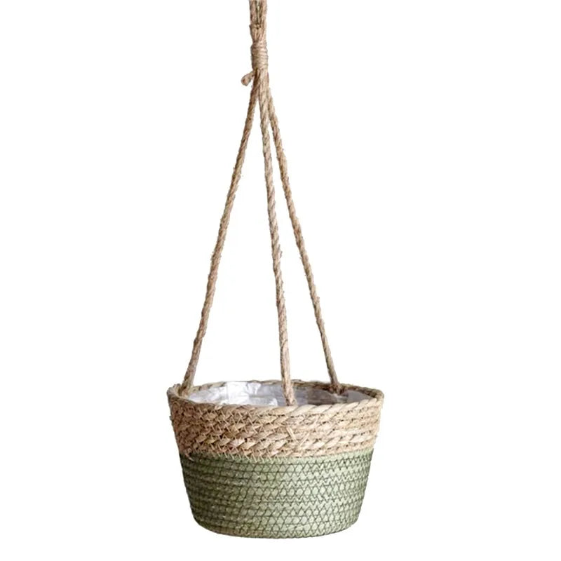 Garden Hanging Planter - Macrame Plant Storage Basket for Indoor and Outdoor Use