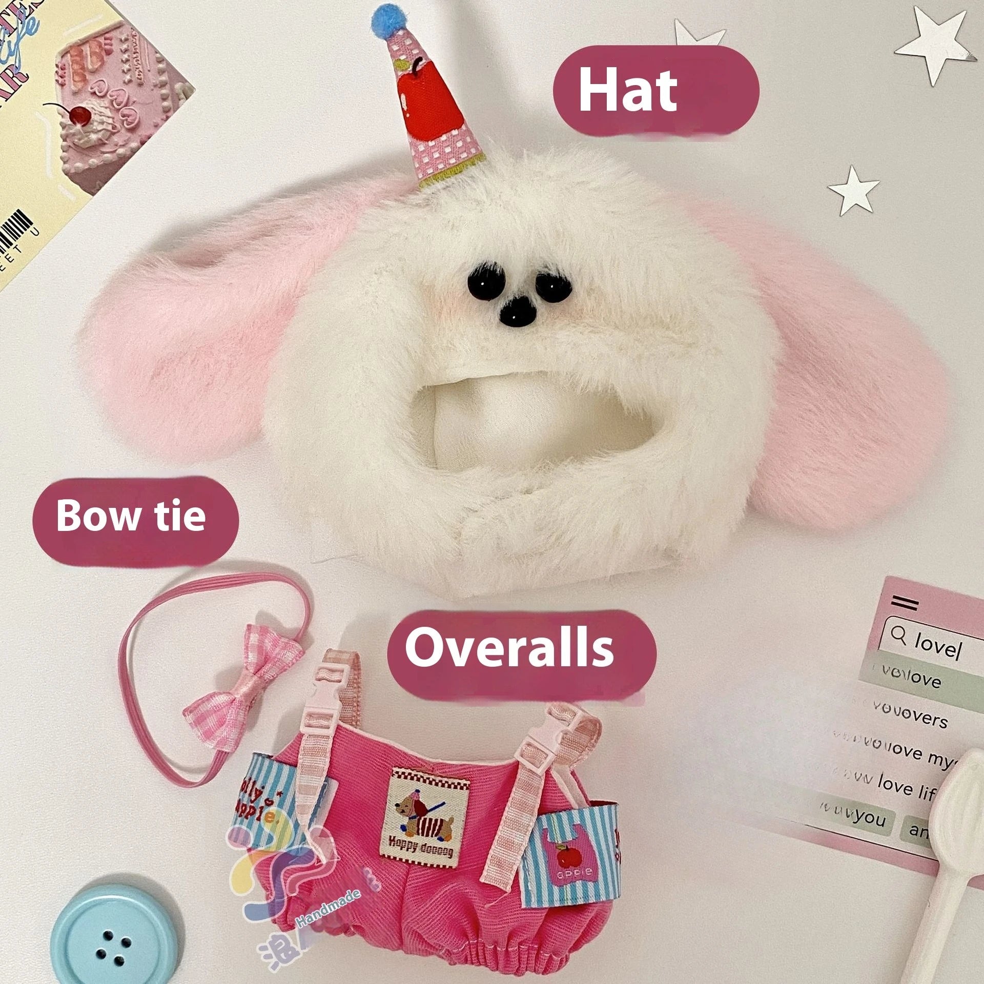 Hot Only Clothes 17cm for Labubu - Cute Kawaii Doll Clothing Accessories