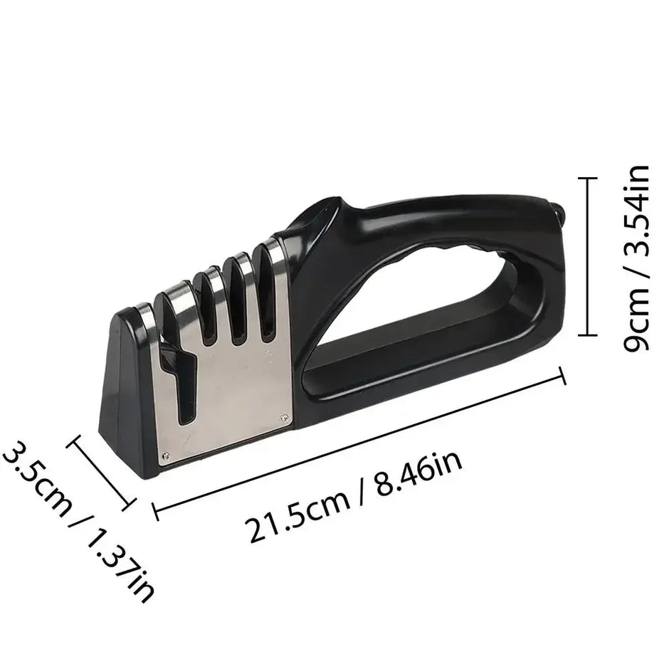 Kitchen 4 Segment Knife Sharpener - Multifunctional Portable Kitchen Gadget